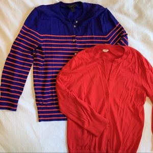 Two J.Crew cardigan bundle